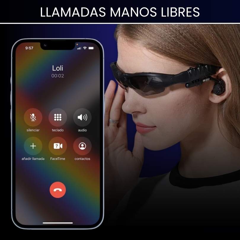 GAFAS Y AUDIFONOS BLUETOOTH