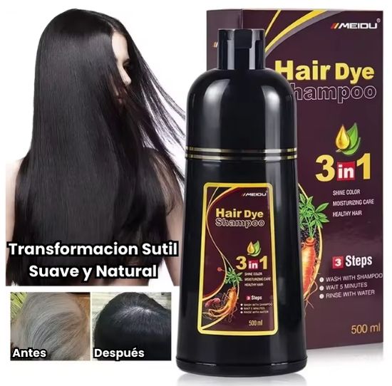 SHAMPOO UNISEX CUBRE CANAS 3 EN 1